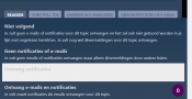 Notificatiies of e-mail